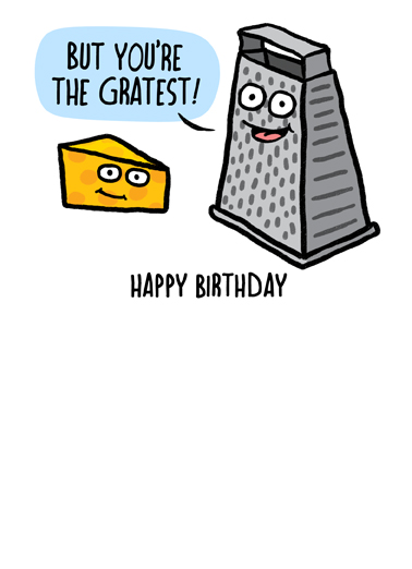 Cheesy Gratest For Anyone Card Inside