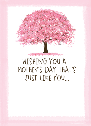 Cherry Tree Mother's Day Card Cover