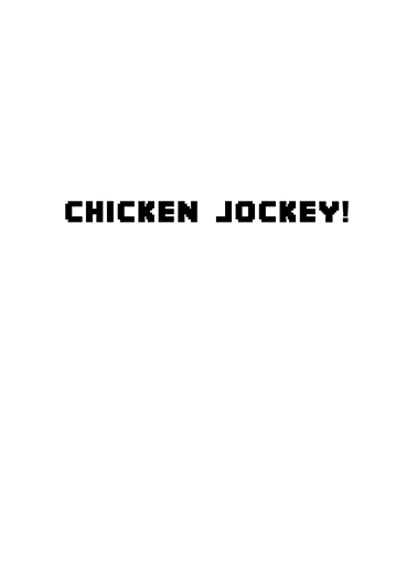 Chicken Jockey Birthday Ecard Inside