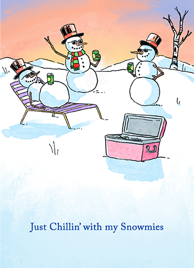 Chill Christmas Christmas Card Cover