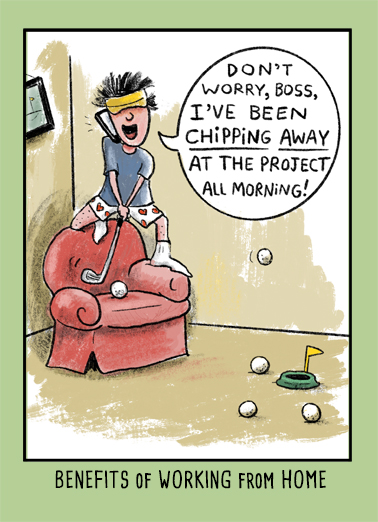 Chipping Away Golf Ecard Cover