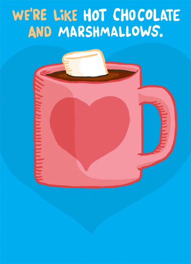 Chocolate & Marshmallow Valentine's Day Ecard Cover