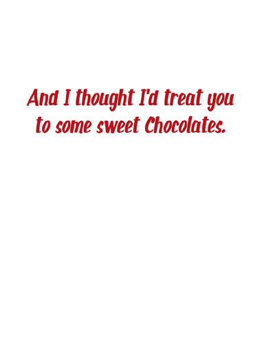 Chocolate Labs Val Cute Animals Card Inside