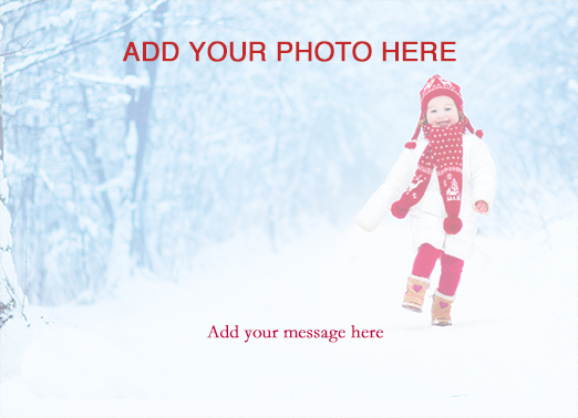 Fun Add Your Photo Christmas Cards and Flats Sweet christmas full-bleed photo template | photography, border, shining, bright, pictures, hi-res, resolution, bleed, full, beautiful