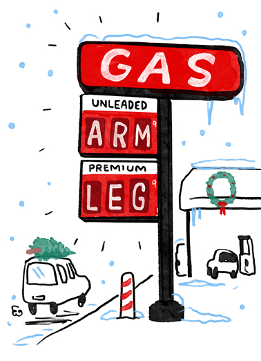 Christmas Gas Christmas Ecard Cover