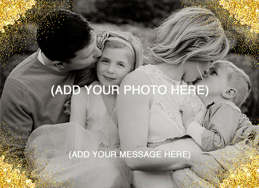 Christmas Photo Glitter Christmas Ecard Cover