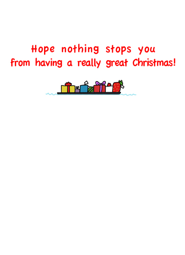 Christmas Ships  Card Inside