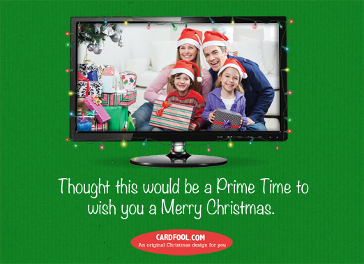 Christmas TV-horiz 5x7 horizontal flats Ecard Inside