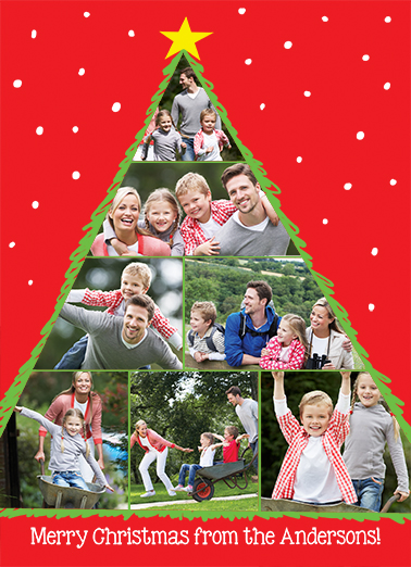 Christmas Tree Photos Happy Holidays Ecard Cover