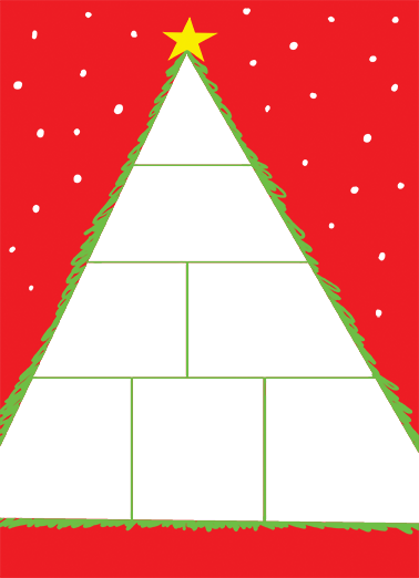 Christmas Tree Vertical Flat  Ecard Cover