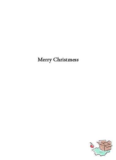 Clean House Christmas Card Inside