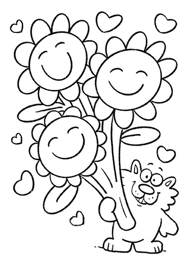 Color the Bear From Daughter Ecard Cover
