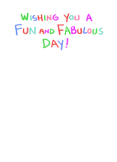 Colorful Bday  Card Inside