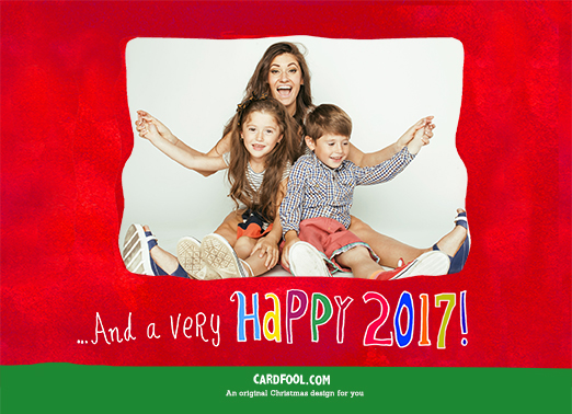 Colorful Christmas  Ecard Inside