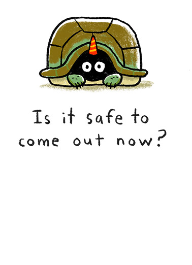 Come Out Turtle Coronavirus Ecard Cover