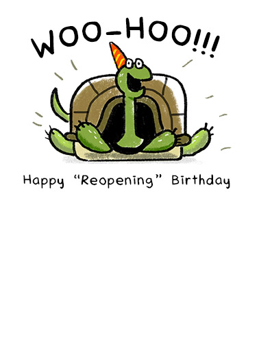 Come Out Turtle Coronavirus Ecard Inside