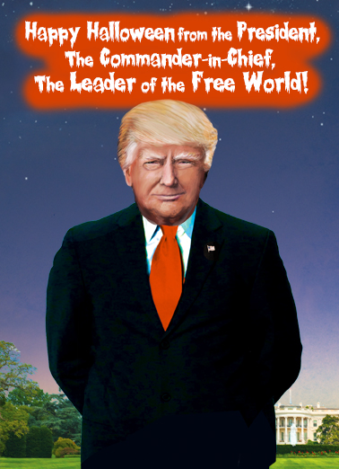 Commander in Chief Halloween  Ecard Cover