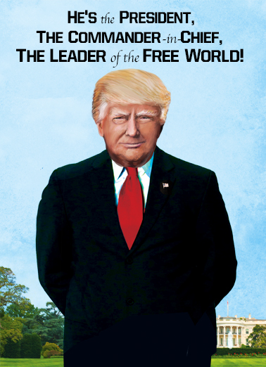 Commander in Chief Say Hi President Donald Trump Ecard Cover