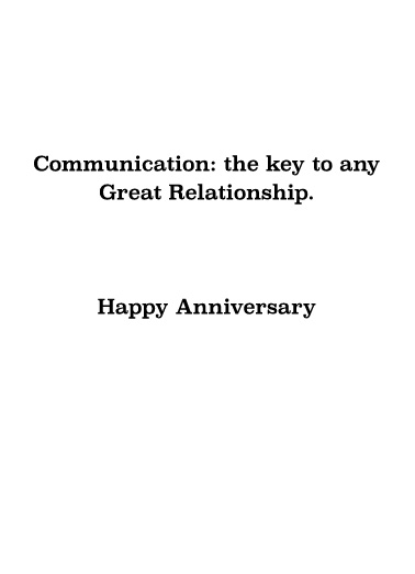 Communication Key  Ecard Inside