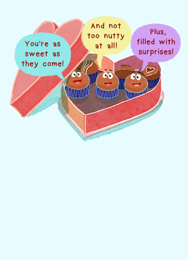 Complimentary Chocolates BDAY Birthday Ecard Cover