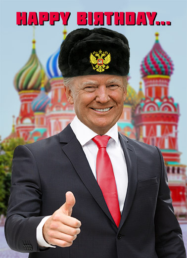 Comrade Commander President Donald Trump Card Cover