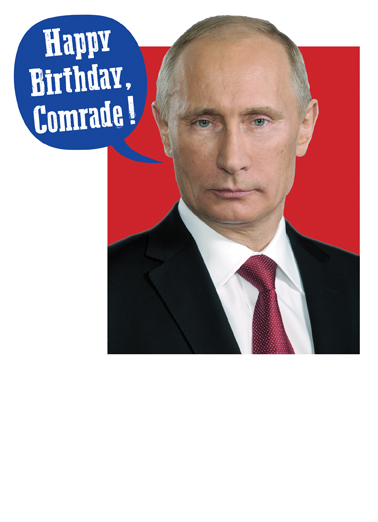 Comrade Funny Political Card Inside