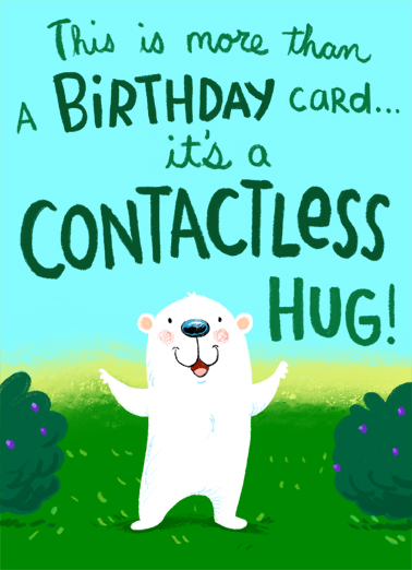 Contactless Hug  Ecard Cover