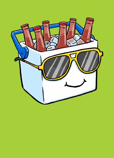 Cooler Dude Birthday Card Cover