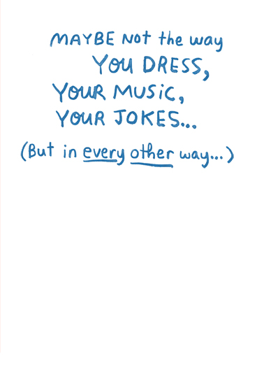 Coolest Dad Father's Day Card Inside