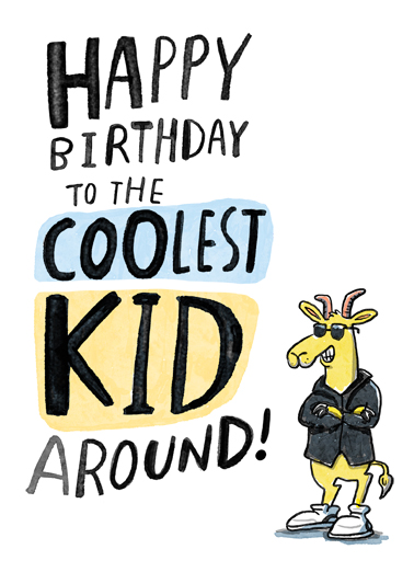 Coolest Kid 5x7 greeting Ecard Cover