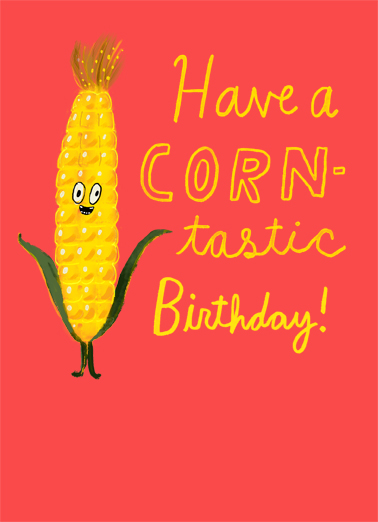 Corn-tastic Birthday Card Cover
