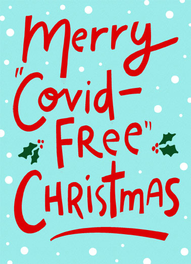 Covid Free Christmas Ecard Cover