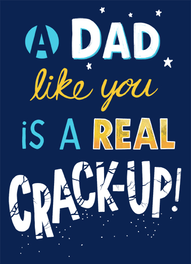 Crack-Up Lettering Card Cover