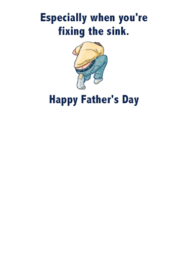 Crack-Up Father's Day Ecard Inside