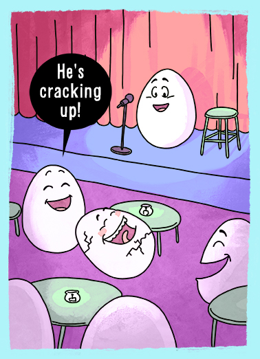 Cracking Up Easter Card Cover