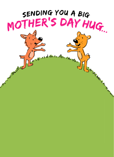 Critters Hugging MD Mother's Day Card Cover