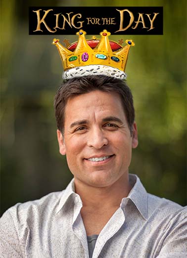 Crown King - Funny Add Your Photo Card to personalize and send.