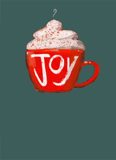 Cup of Joy Christmas Card Cover