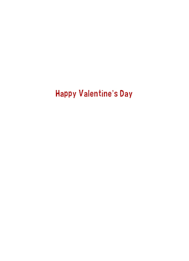Cupid Bigfoot Valentine's Day Card Inside