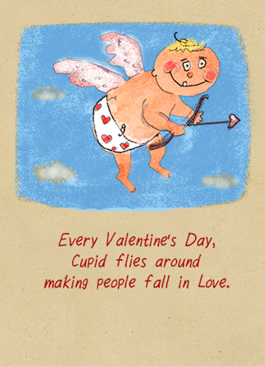 Cupid 5x7 greeting Card Cover