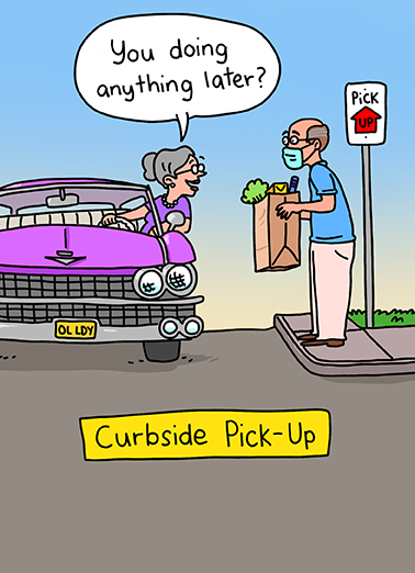 Curbside Pick-Up Quarantine Card Cover