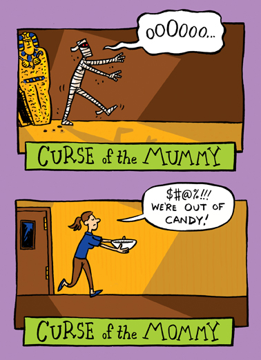 Curse of the Mommy Cartoons Ecard Cover