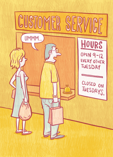 Customer Service Birthday Ecard Cover