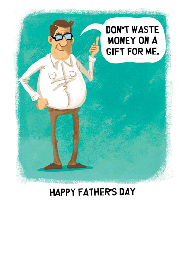 Dad Advice Father's Day Ecard Inside
