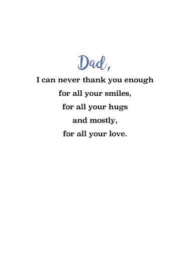 Dad And Kid FD Father's Day Card Inside