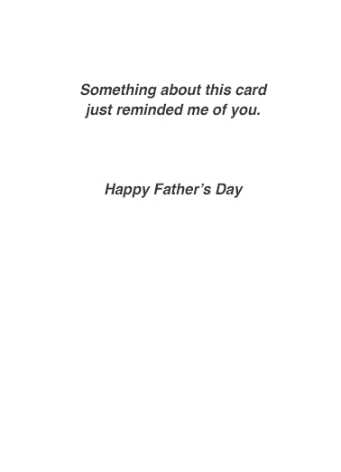 Dad Exhaust Issues Father's Day Card Inside