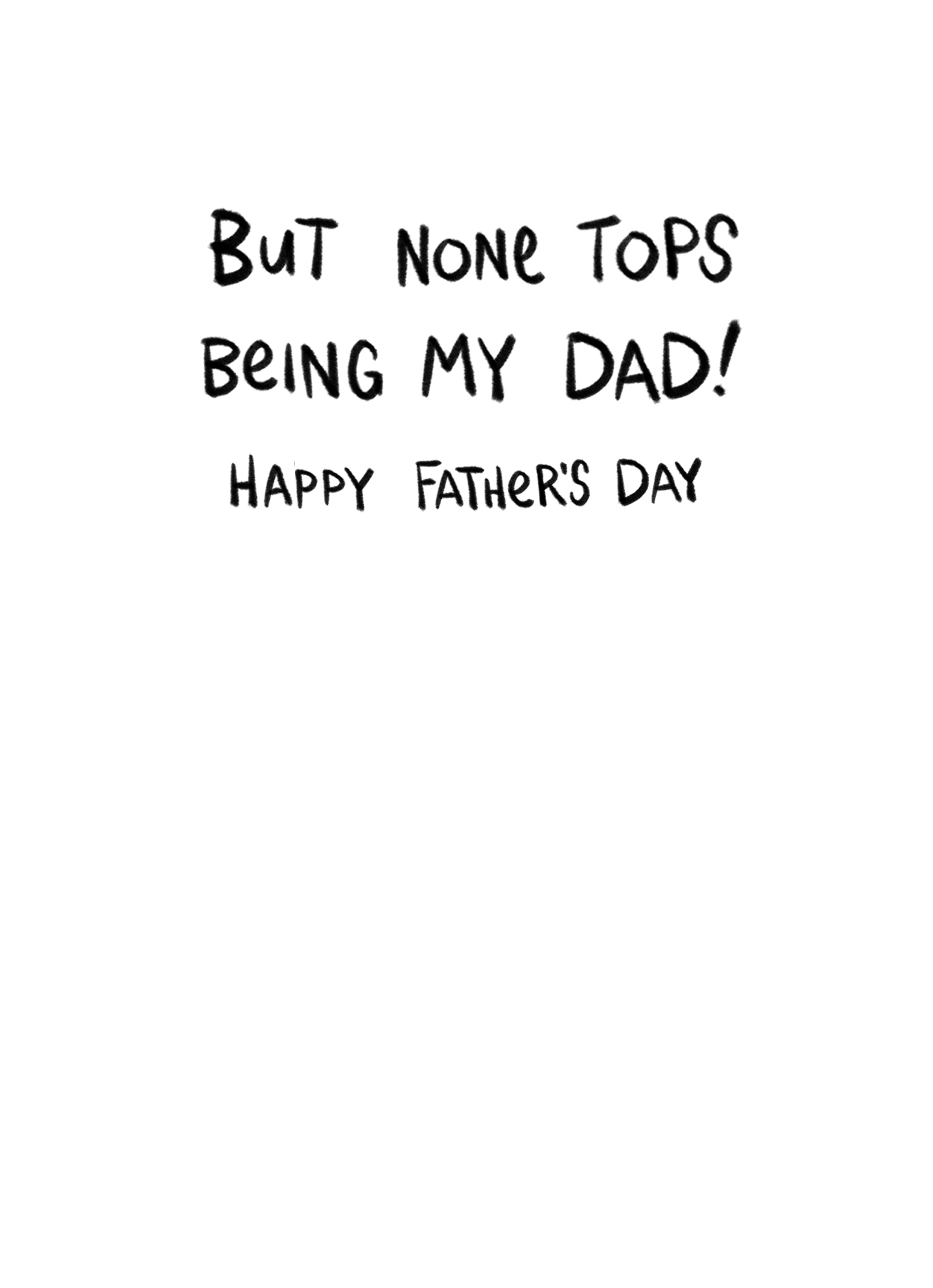 Dad Good at Things Father's Day Card Inside