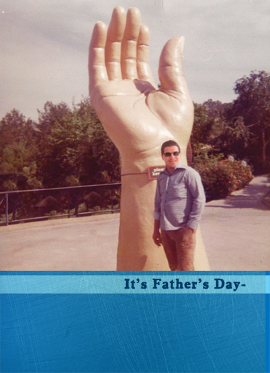 Dad Hand Father's Day Ecard Cover