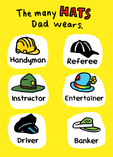 Dad Hats Handyman Card Cover