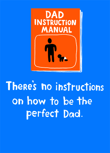 Dad Instructions Father's Day Ecard Cover